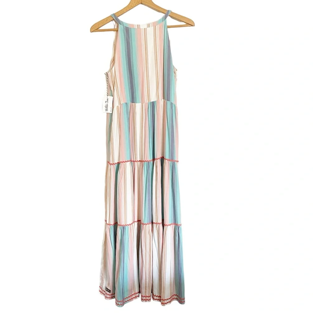 Matilda Jane Womens Lets Go Together Sleeveless Tassel Tiered Maxi Dress size XS - Picture 2 of 6